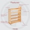 Rev-A-Shelf Maple Wood; Steel, Natural Maple, 9.5 in W, 25.5 in H, 21.63 in D 448-BCSC-9C - alternate 7